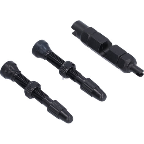 1,6-Zoll-Tubeless-Ventilschaft nach französischem Standard aus Aluminiumlegierung für Rennräder und Mountainbikes, Schwarz