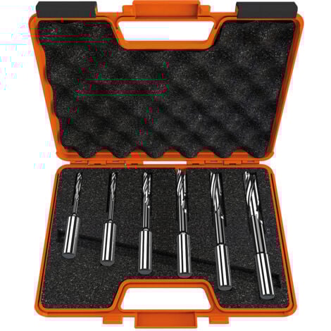 160-161 6-TEILIGE SPIRALLANGLOCHBOHRERSETS