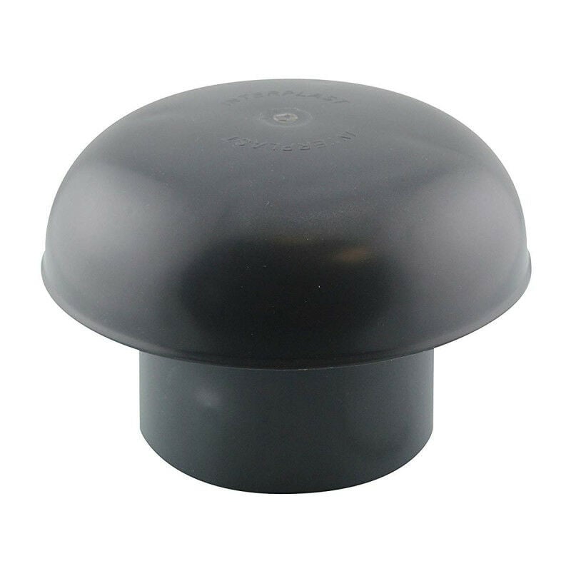 Jardiboutique - 160, Chapeau de ventilation, couleur ardoise. Noir