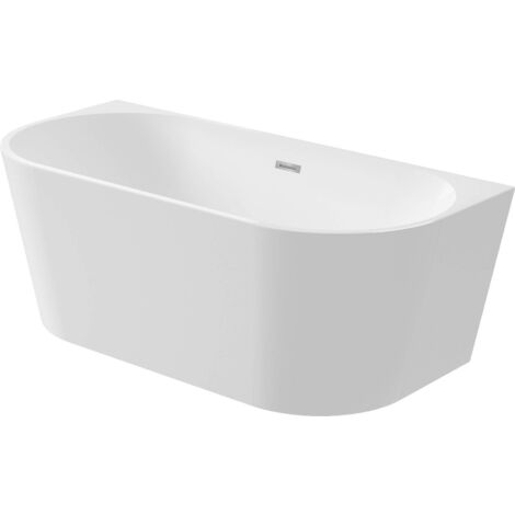 DEANTE 160 cm Badewanne, Mittelwandeinbau Ekomat SILIA KDS016W weiß