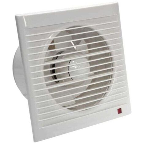 160 mm, 15 W, 140 m³/h Abluftventilator mit Rückschlagventil – für Bad, Küche, Büro, WC, leise