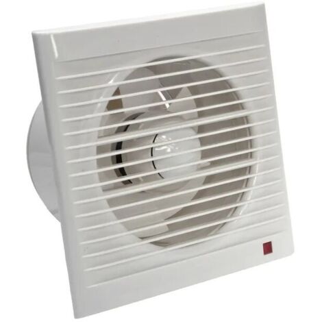 160 mm, 15 W, 140 m³/h, Abluftventilator mit Rückschlagventil – für Badezimmer, Küche, Büro, Toilette, leise,
