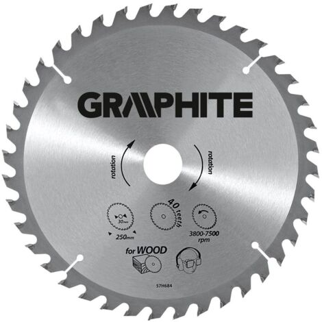 160 mm Graphit-Holztrennscheibe – 18 Zähne