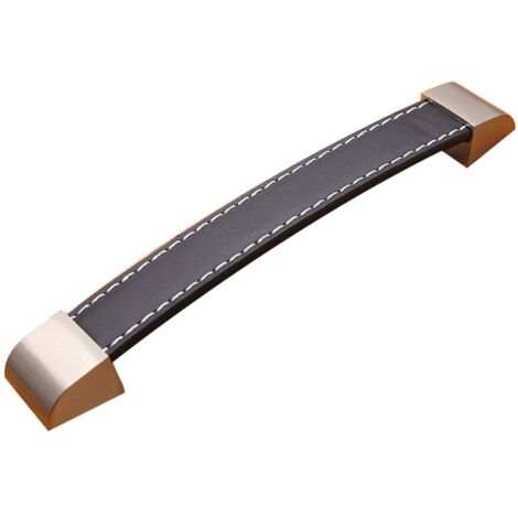 160 mm großer Schubladengriff aus Kunstleder, Möbel- und Schrankknopf, dekoratives Accessoire für Kleiderschränke und Kommoden