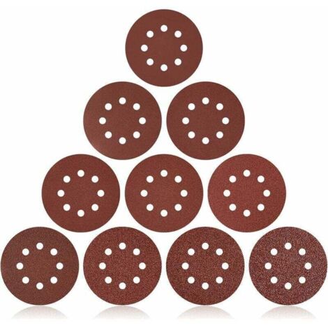 160 Pcs Disque De Ponçage, Disque Abrasif 125mm, Papier A Poncer Pour Grain De Ponceuse Circulaire 20×60/80/100/120/150/240 & 10×320/400/600/1000
