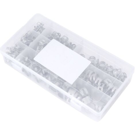 160 Pièces Colliers de Serrage Inoxydable 304 Argent pour Tuyaux Carburant Diesel Essence