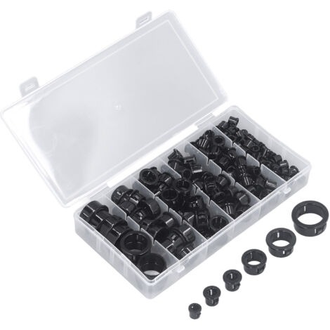 160 Pièces de Manchons de Câbles en Nylon, Protections Clipables 8-25 mm, Gaine Isolante pour Fils Électriques et Câbles