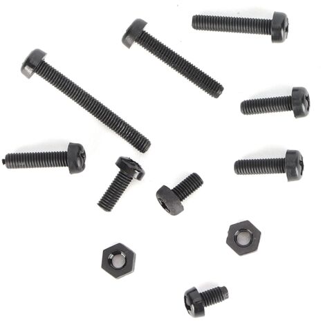 160 Pièces Vis en Plastique Boulons Écrous Croisés Hexagonaux M3 pour Fixations Matériel