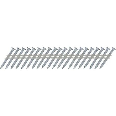 1600 clous d'ancrage 4 x 60 mm crantés galva TJEP pour plaques métalliques