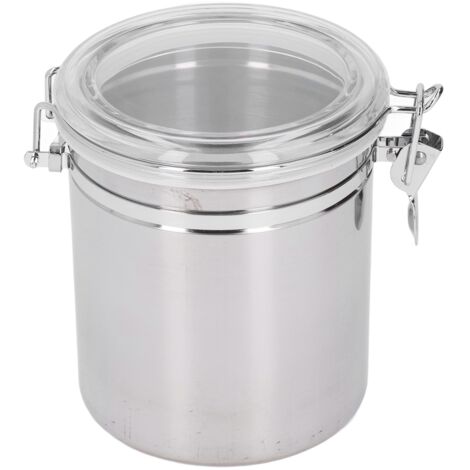 1600 ml Edelstahl-Vorratsdose – luftdicht für Tee, Trockenfrüchte, Milchpulver