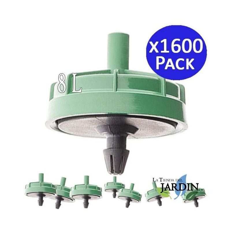 

Suinga - 1600 x Goteros Antidrenantes Autocompensantes 8 litros, Seta