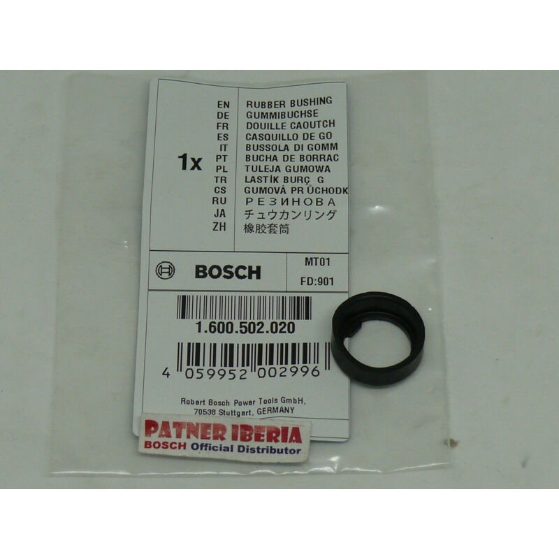 

1600502020 Rubber Bushing: Genuine BOSCH spare-part
