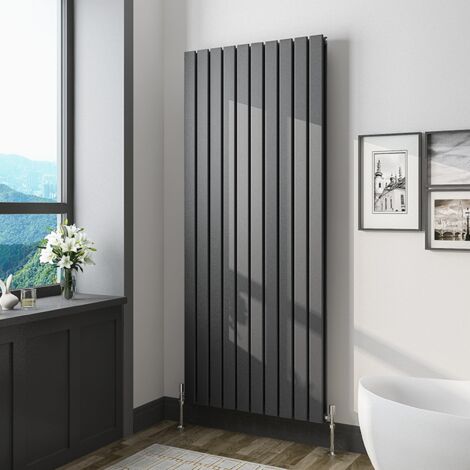 1600x680mm Vertical Tall Upright Central Radiators Double Anthracite Flat Panel Radiator