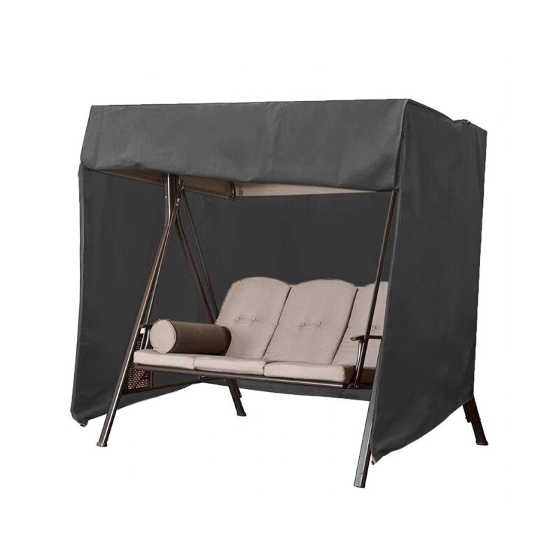 160x120x170cm) noir Housse de Balancelle Places Housse Protection pour Balancelle Jardin Imperméable Oxford Bâche de Balancelle Anti-UV Couverture de