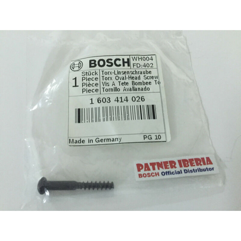 

1603414026 Torx Oval-Head Screw: Genuine BOSCH spare-part