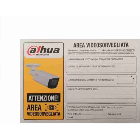 16.05.DHCAVPIC.001802 - CCTV-BEREICH-Schild 30x20 cm