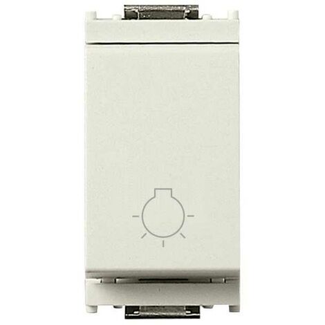 16081.B Bouton avec symbole lumière blanc 1P Non 10A Idea