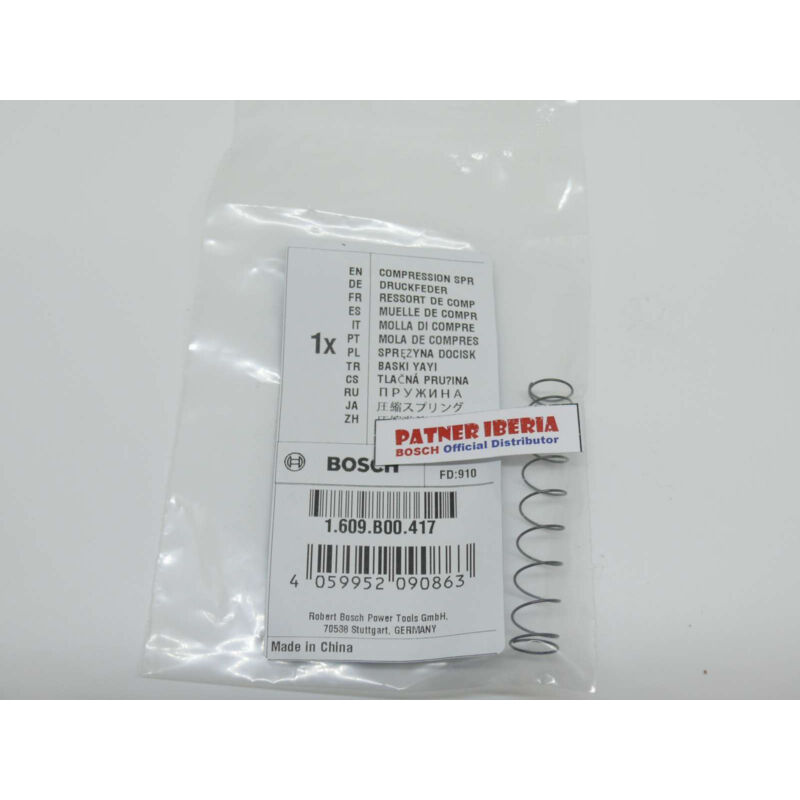 

1609B00417 Compression Spring: Genuine BOSCH spare-part
