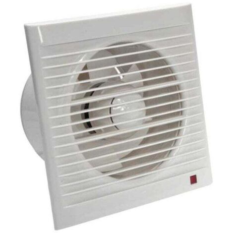 160mm 15W 140m³/h Extractor Fan with Non-Return Valve - for Bathroom, Kitchen, Office, Toilet, Silent