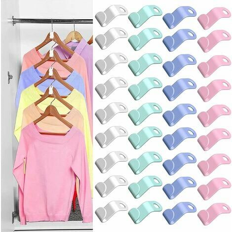 160PCS Clothes Hanger Connector Hooks Heavy Duty Hangers Cascading Hooks  Hanger Extender Clips for Closet Space Savers and Organizers