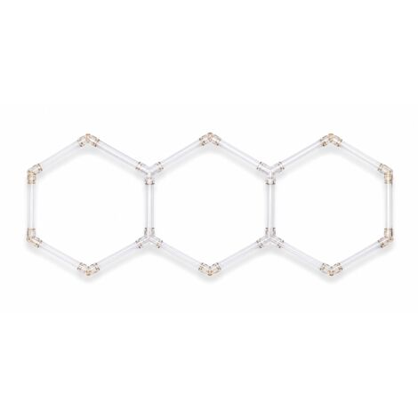 160W éclairage LED hexagonal éclairage de garage Set, modulaire éclairage de plafond pour atelier, detailing automobile, garage, pièce de loisirs et detailing automobile