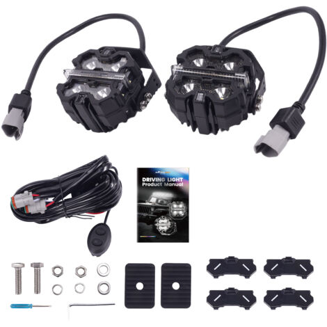 160W LED Pod Licht 3,5 "Platz Spot RGB DRL For ATV SUV 4X4 Off Road 12V IP68