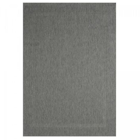 Tapis orient style KHY ALAN Gris 160x220 OEKO TEX® en polypropylène doux et  soyeux