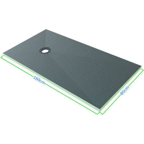 160x80cm Duschelement befliesbar bodeneben Fußbodenheizung Duschboard Duschwanne Mit Ablaufgarnitur