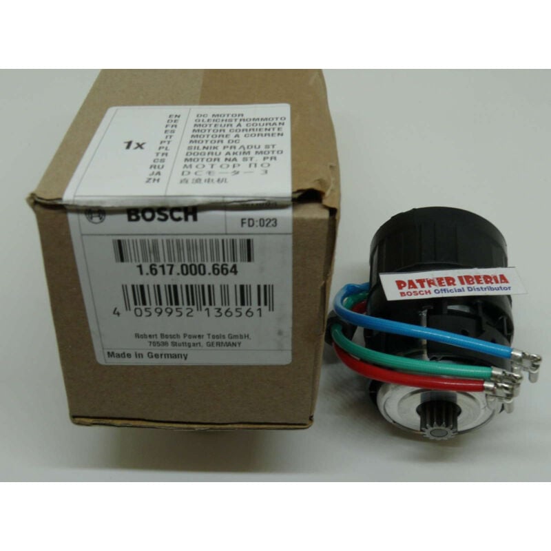 

1617000664 BOSCH Motor 36v para GBH 36 V-LI con ref. 3611J03R00 en su etiqueta