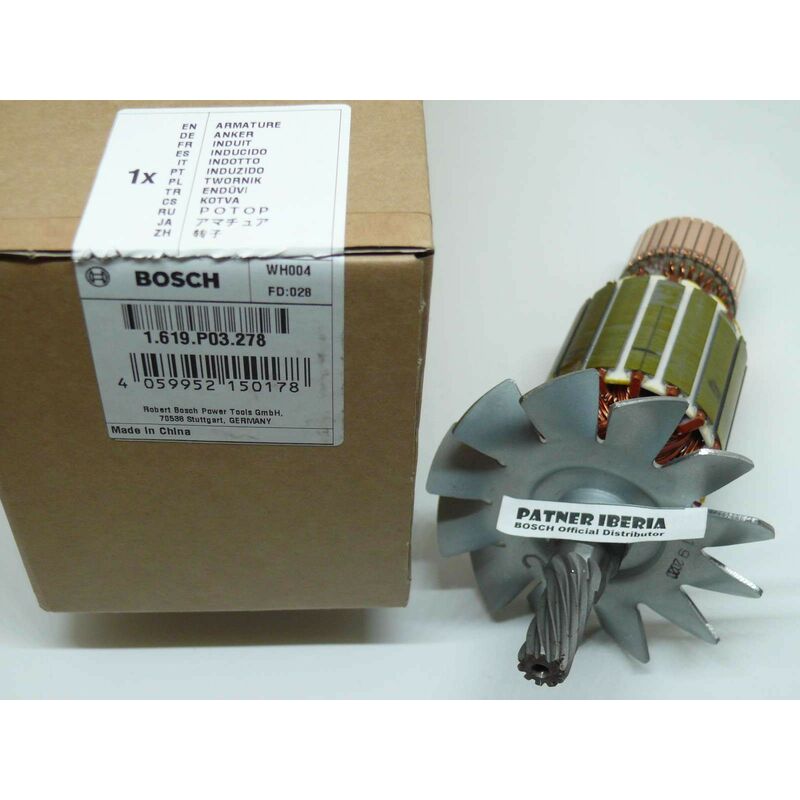 

1619P03278 BOSCH Armature, Inducido 220v GTS10, GTS10J