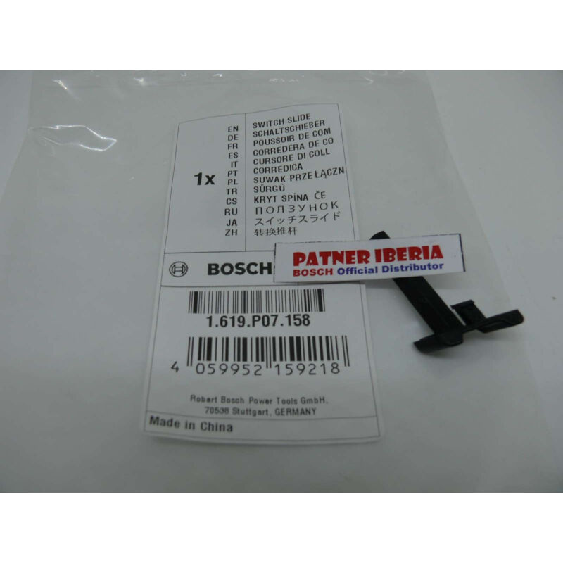 

1619P07158 Switch Slide: Genuine BOSCH spare-part
