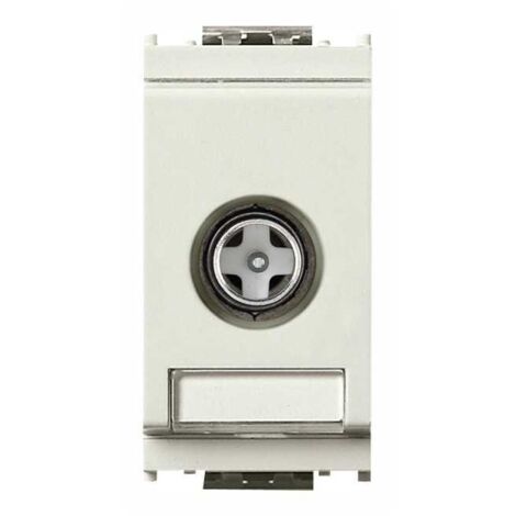 16306.01.B Enchufe coaxial TV-Rd-Sat directo Blanco Idea