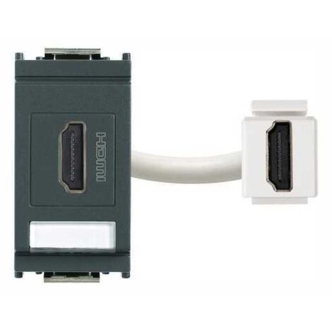 16334 Enchufe HDMI Gris Idea