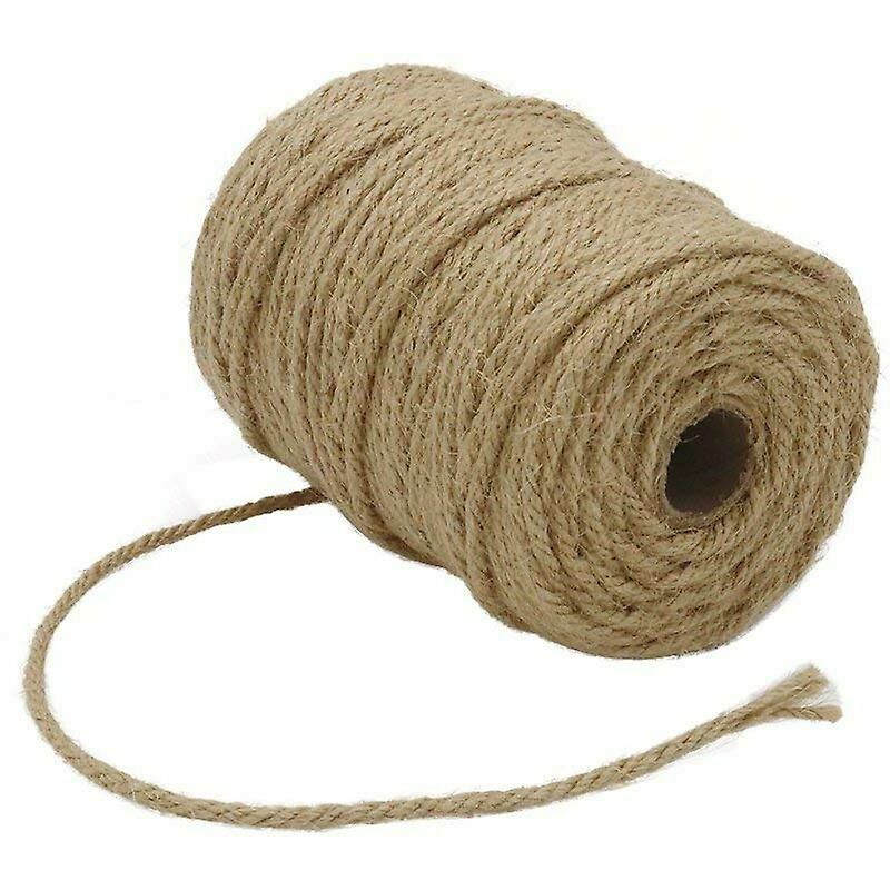 164 Piedi 4mm Corda di iuta marrone naturale