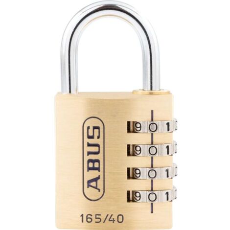 165/40 40Mm Solid Brass Body Combination Padlock (4-Digit) Carded