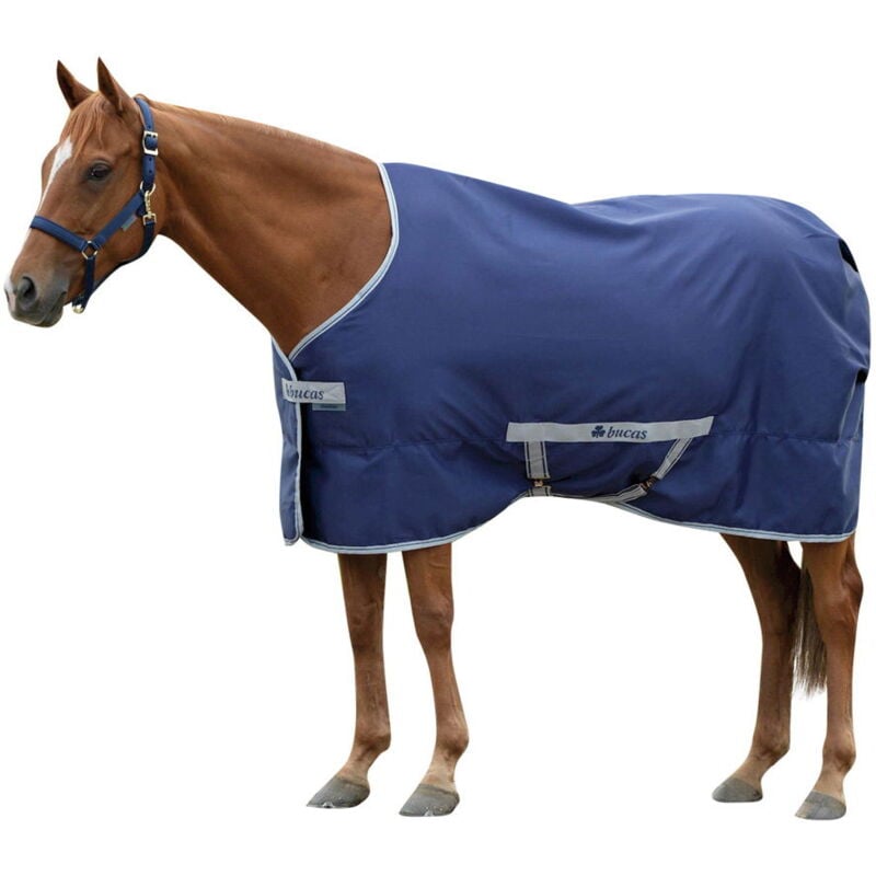 Amahorse - 165 cm, Bleu marine: Couverture en coton sergé de Bucas Freedom