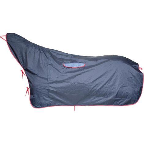 Couverture imperméable pour cheval avec couvre-cou, passage de support et lacets pour la fermeture Protech