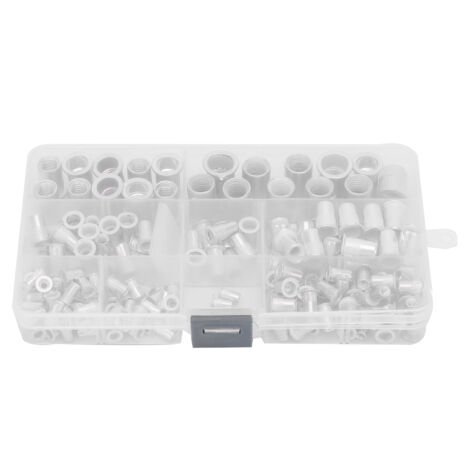 165 pièces / Kit d'inserts filetés en aluminium M3 à M10 pour fixations aveugles