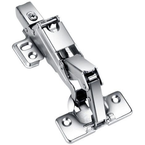 165°-Scharnier mit Soft-Close-Funktion, automatisch. Integrierte Dämpfung.