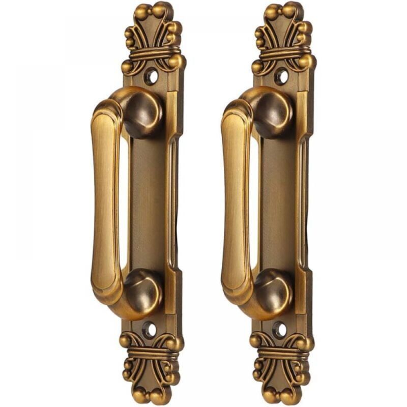 Serbia - 165 x 29 x 35 mm 2 pièces poignées de porte en alliage de zinc, poignées de placard avec vis pour portes d'armoires à tiroirs de cuisine