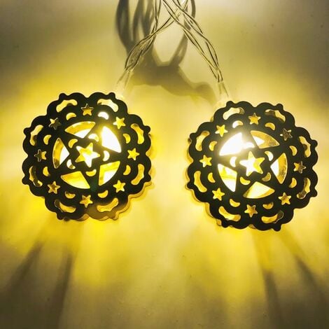 Ramadan Guirlande Lumineuse 10 LED, 7 Couleurs à Clignotement Lent pour  Décorations de l'Aïd al-Fitr, Guirlande Lumineuse Eid Al-Fitr Ramadan  Mubarak Lumières Décoratives pour Ramadan Décoration : :  Luminaires et Éclairage