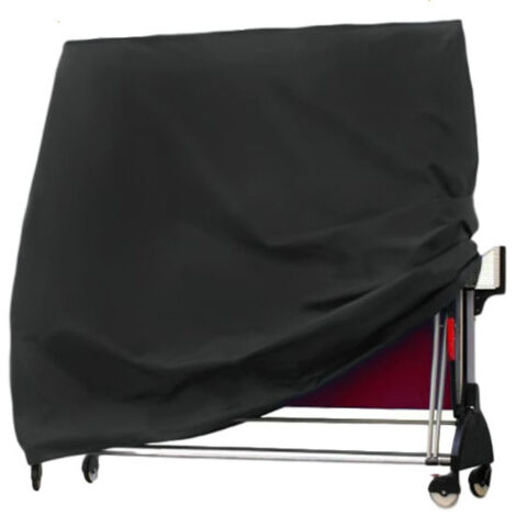 165x70x185 cm Table Tennis Table Protective Cover 210D Oxford, Black, Outdoor Garden Furniture Cover