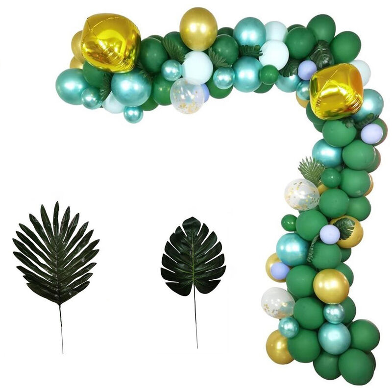 

Happyshopping - 167PCS Juego de decoraciones de fiesta de globos de color verde oscuro para ninas, mujeres, bebes, suministros de fiesta de