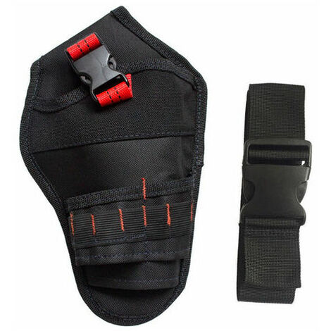1680D Portable Cordless Drill Waist Belt for Power Tools Black