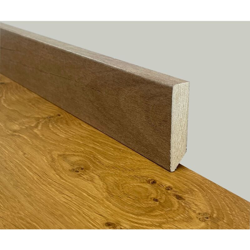 1,69ml mega stock bancali da 73ml battiscopa Taglio Quadro in Fibra di legno 60x15 vecchia sequoia