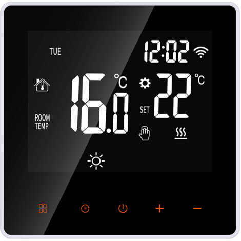 16A 4400W Programmierbarer digitaler Thermostat für Fußbodenheizung, intelligenter Temperaturregler