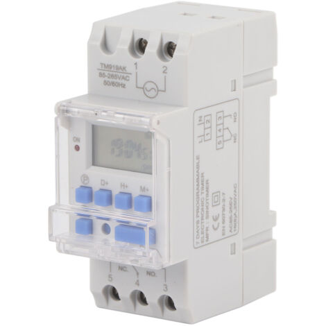 16A 85-265V AC Wochenprogrammierbarer Schalter - Elektronischer Timer mit LCD-Anzeige