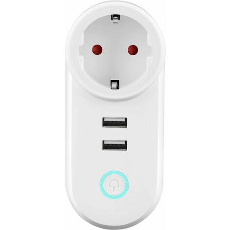 1pc Smart Plug, Alexa Plug, Smart Life Wifi Plug With Remote And Voice  Control, Timer Plug(2.4ghz Only), White