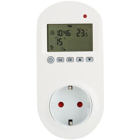 16A Plugin Thermostat Programmable Chauffage électrique Contrleur de température UE 230V