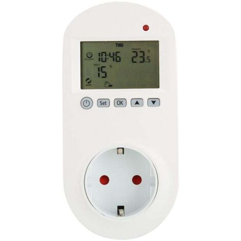 16A Plugin Thermostat Programmable Chauffage électrique Contrleur de température UE 230V